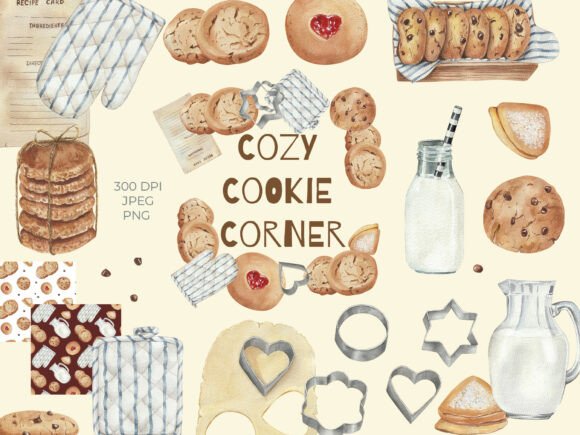 Bringing Warmth to Design: A Guide to Using Watercolor Cookie Clipart and Patterns