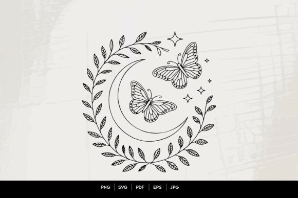 Celestial Butterfly Moon Wreath Line Art: A Practical Guide to Choosing and Using Mystical Designs