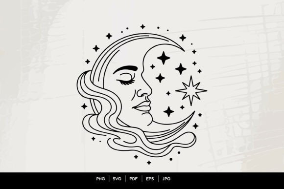 Celestial Moon Face Line Art SVG: A Practical Guide to Quality and Usability