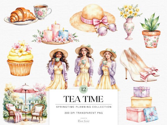 Cozy Springtime Planning & Book Lover Art