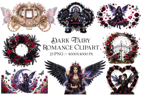 Dark Fairy Romance Clipart: A Guide to Gothic Fantasy Design Elements