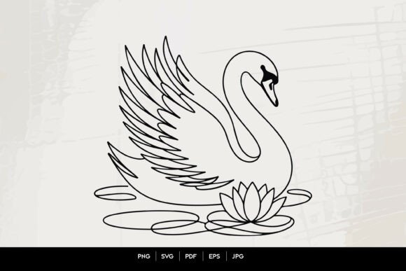Elegant Swan Line Art SVG Guide