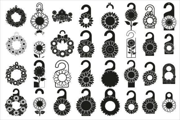 Elevate Your Entryway with a Cheerful Sunflower Door Hanger Design
