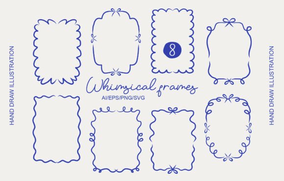 Elevating Visual Storytelling with the Whimsical Hand Draw Frames Clipart Set