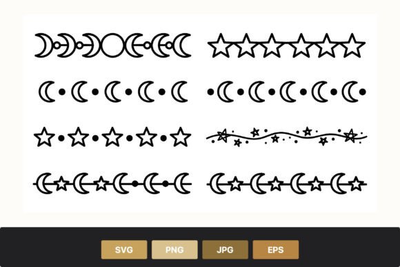 Enhancing Visual Design with Moon Star Border Elements: A Comprehensive Guide to Versatile Graphic Assets