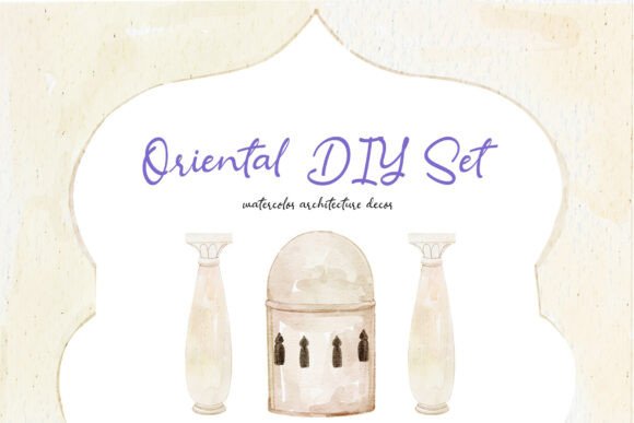 Evaluating the Oriental DIY Watercolor PNG Decor Set for Design Projects