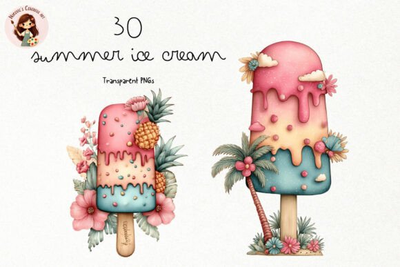 Evaluating the Summer Ice Cream PNG Clipart Set for Creative Projects