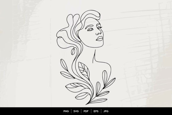 Evaluating the Utility of Abstract Woman Leaf Line Art in Modern Design