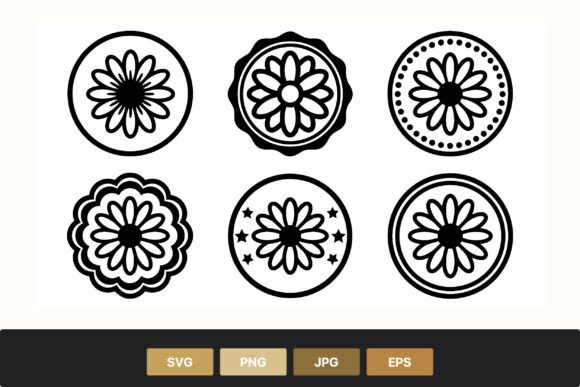 Floral Circle Icons Black White: A Practical Guide for Designers