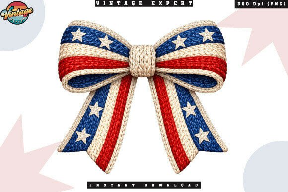 Integrating the 4th of July Ribbon Crochet Yarn Faux PNG into Your Creative Workflow