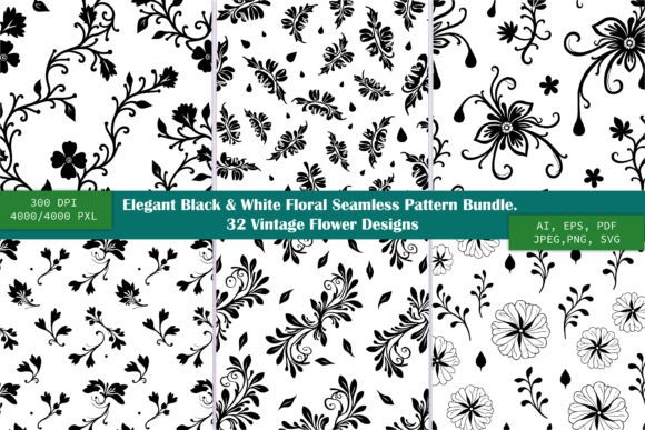 Mastering the Black White Floral Pattern Bundle for Professional Design Results