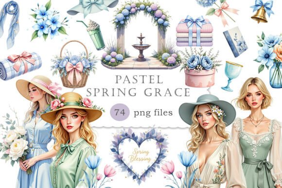 Pastel Spring Grace Clipart: A Designer’s Guide