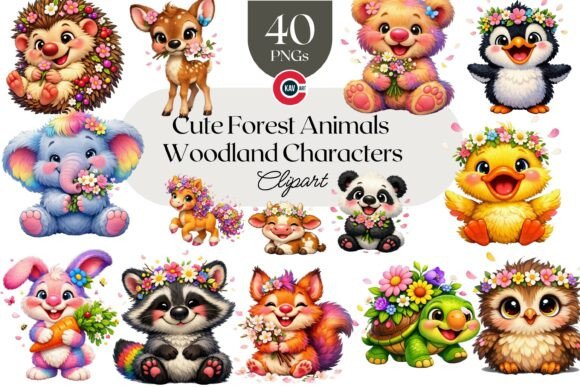 Strategic Branding with Cute Forest and Woodland Animals Clipart