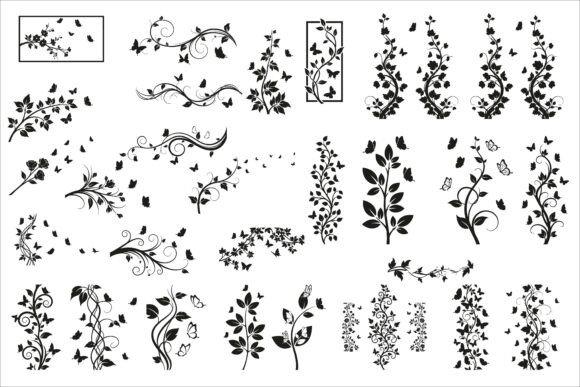 Vertical Floral Vine Silhouette: A Guide to Minimalist Botanical Design