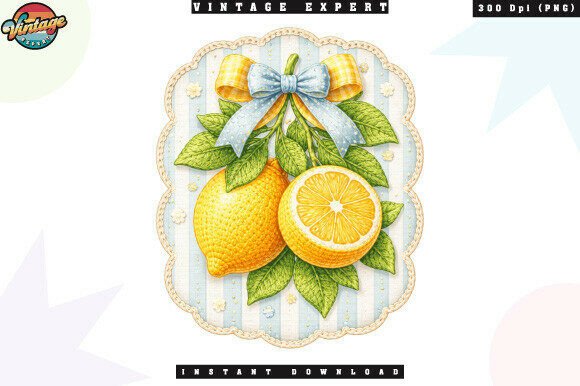 Vintage Lemon Aesthetic Crochet Yarn PNG: Elevating Your Digital and Physical Designs