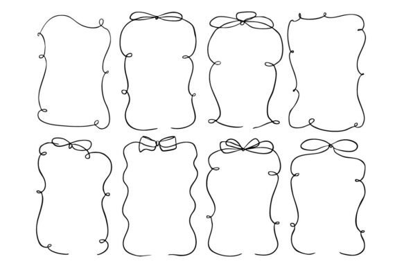 Why the Cute Hand Drawn Ribbon Bow Frame Label Is a Designer’s Secret Weapon